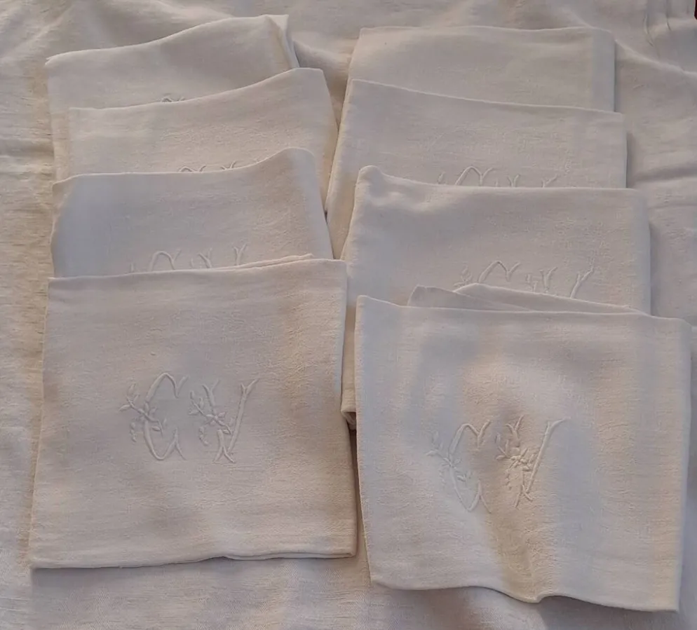 Serviettes vintage