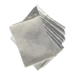 9 serviettes VP damassé 87x72cm motifs rubans