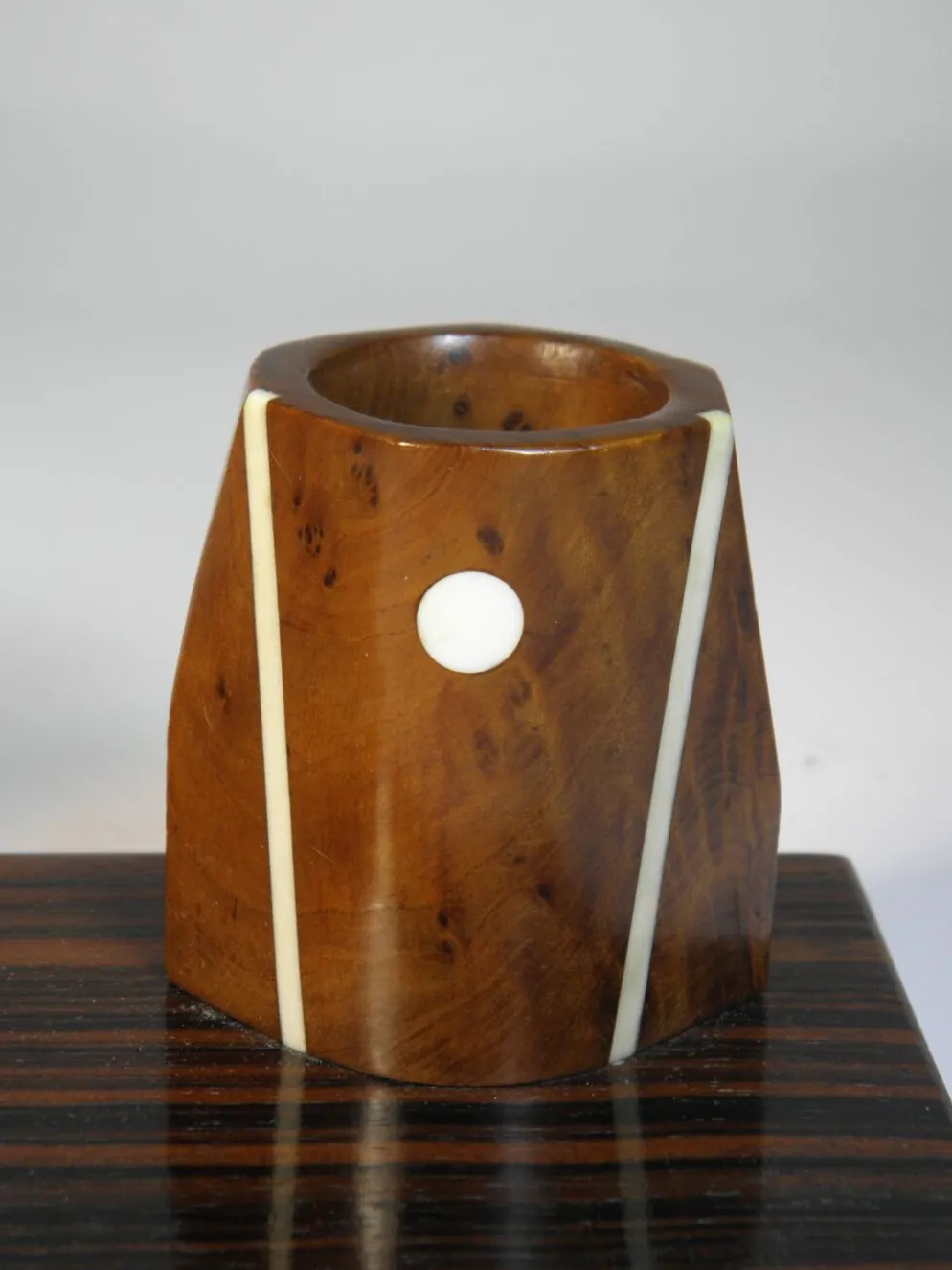 SET DE BUREAU en EBENE de MACASSAR