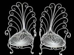 Set de 2 fauteuils Provençaux en fer forgé des années 60