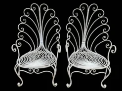 Set de 2 fauteuils Provençaux en fer forgé des années 60