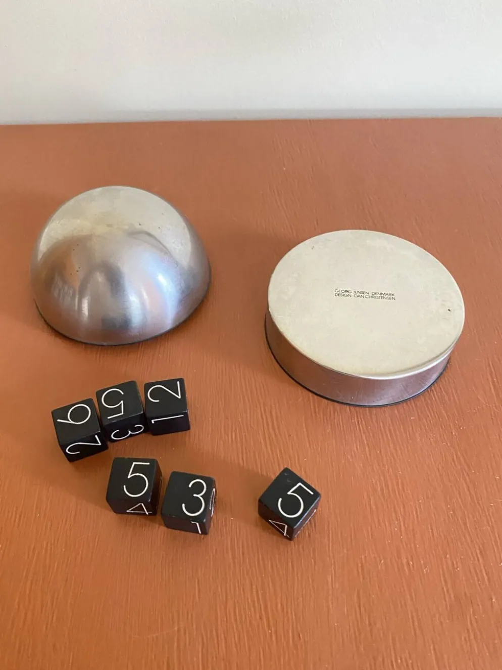 Set de jeu de dés Georg Jensen