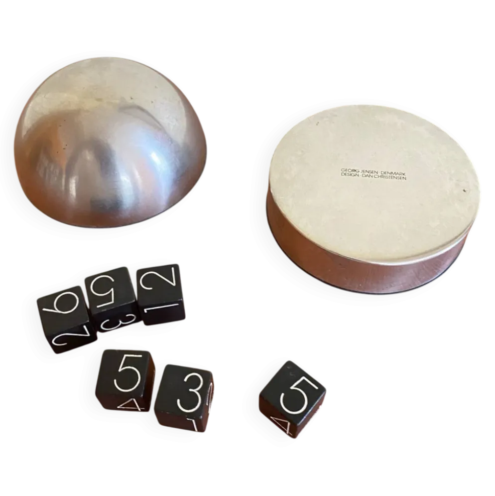 Set de jeu de dés Georg Jensen