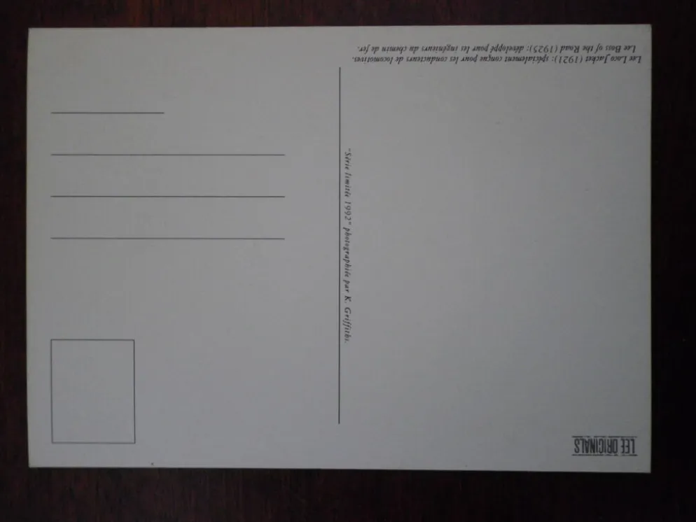Set de 4 photographies cartes postales série limitée de 1992, en noir et blanc
