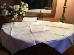 Set de 6 serviettes de chasse 19eme marquées « PB »