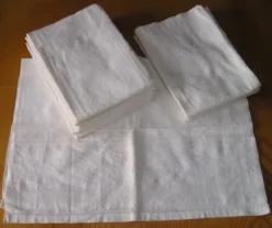 Set de 12 serviettes de table brodées