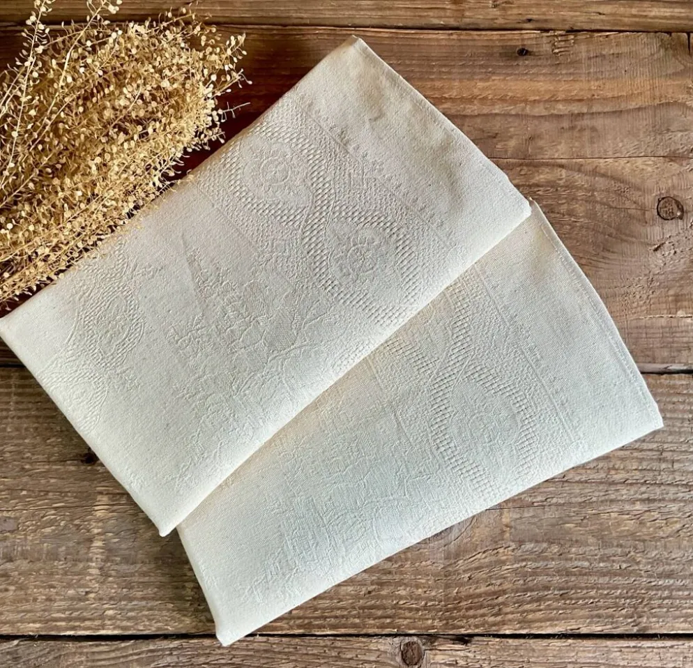 Set de 2 serviettes de table en lin