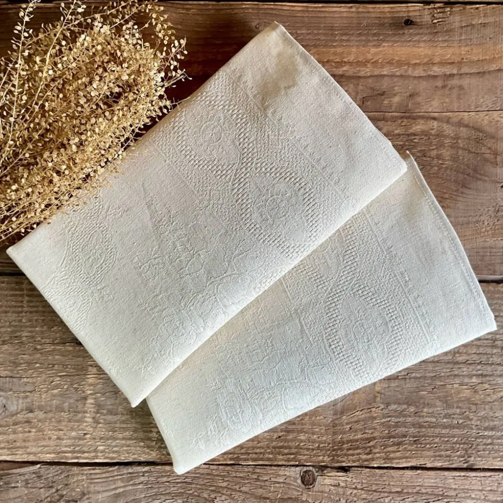 Set de 2 serviettes de table en lin