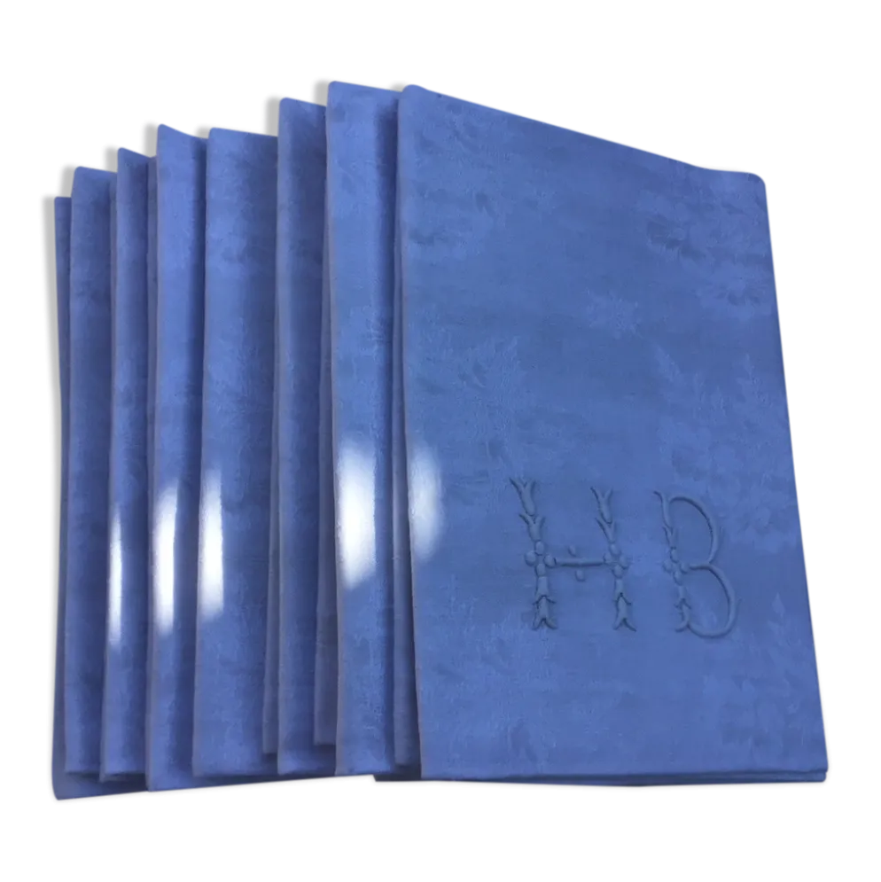 Set de 6 serviettes de table hb art déco