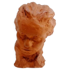 S. Foucault - Buste Beethoven en terre cuite