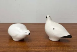 Sifflets d'oiseaux en céramique faits main vintage Riekko de Punainen Paja et Lintupaja, Finlande, années 1970, lot de 2