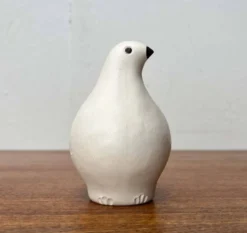 Sifflets d'oiseaux en céramique faits main vintage Riekko de Punainen Paja et Lintupaja, Finlande, années 1970, lot de 2