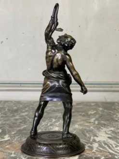 Silène, sculpture en bronze d’après l’antique, XIXème siècle