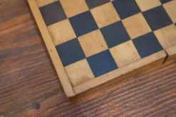 Small game of travel checkers, beech wood, 1970