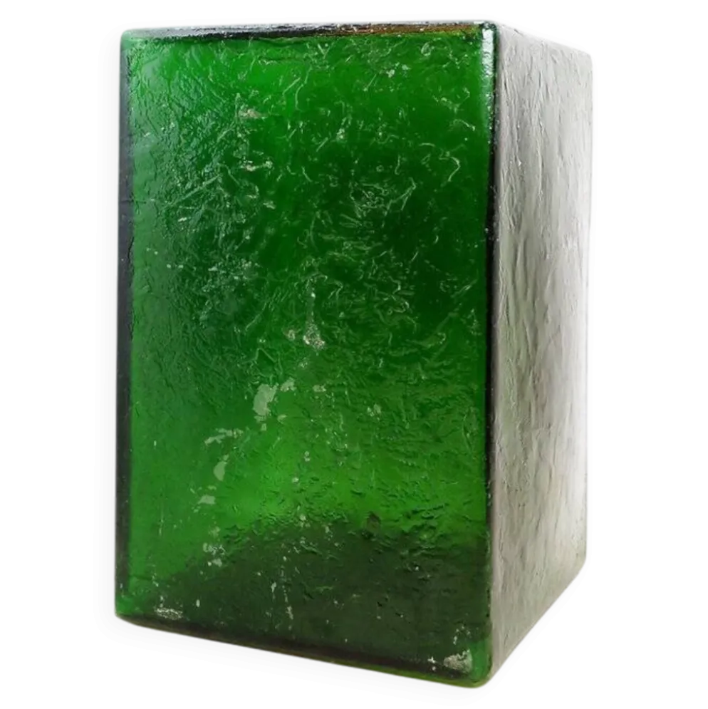 Socle en acrylique translucide vert bouteille