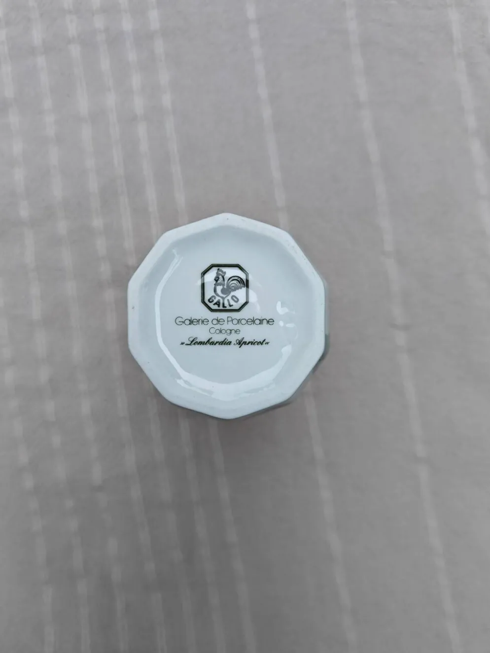 Soliflore en porcelaine octogonal « Lombardia Apricot » - Gallo Design