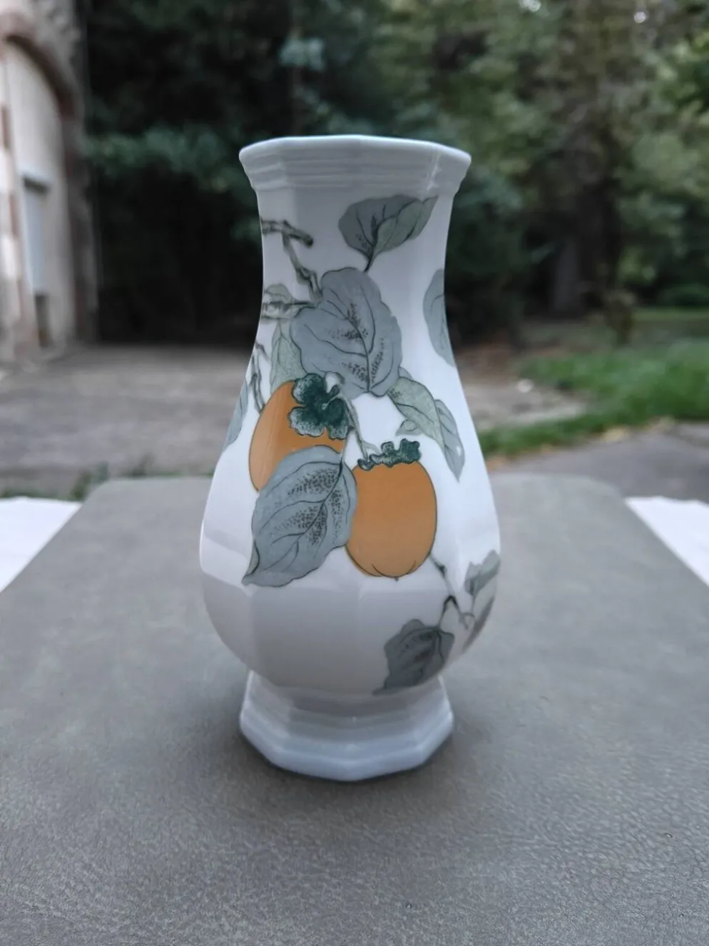 Soliflore en porcelaine octogonal « Lombardia Apricot » - Gallo Design