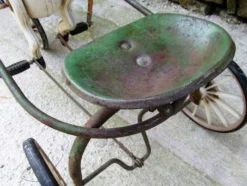 Soviet USSR childs pedal horse car antique vintage childs toy treasure 1950