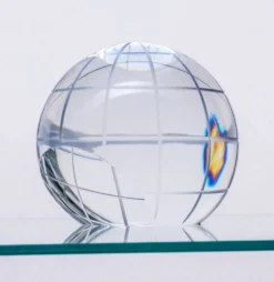 Sphère en verre décoratif vintage, années 1970