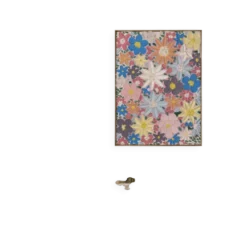Spring bloom Tableau Texturé 60x80cm fait à la main signé avec cadre