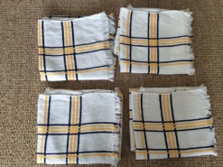 Série de 4 serviettes