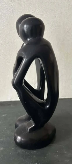 Statue africaine en stéatite représentant 2 amoureux GmBh