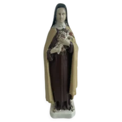 Statue ancienne de Sainte Thérèse de Lisieux, Figurine religieuse en plâtre