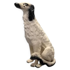 Statue de chien en céramique italienne vintage, années 1960/70.