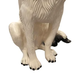 Statue de chien en céramique italienne vintage, années 1960/70.