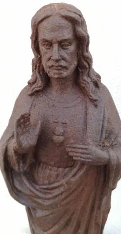 Statue de Jésus en fonte