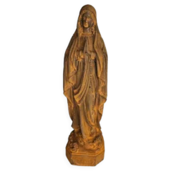 statue de la vierge en fonte