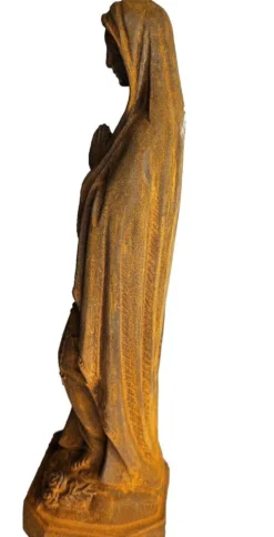 statue de la vierge en fonte