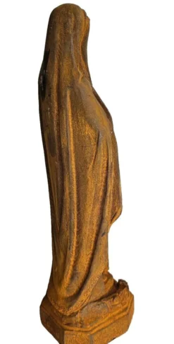 statue de la vierge en fonte