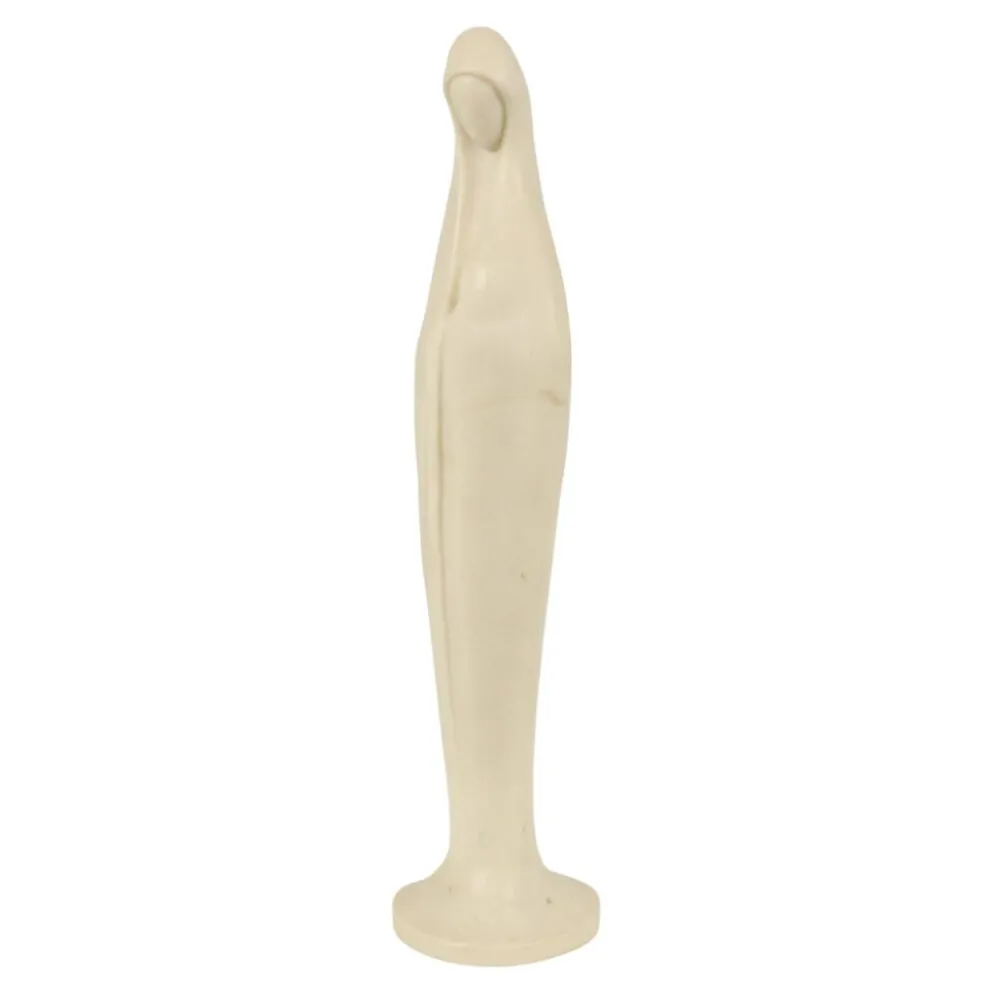 Statue de Marie avec l'Enfant en style Art Déco italien Faro 40 cm