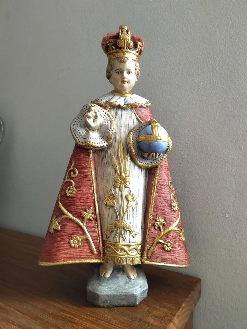 Statue Enfant Jésus de Prague - Marque P.A.B. - 34 cm (3,2 kg)