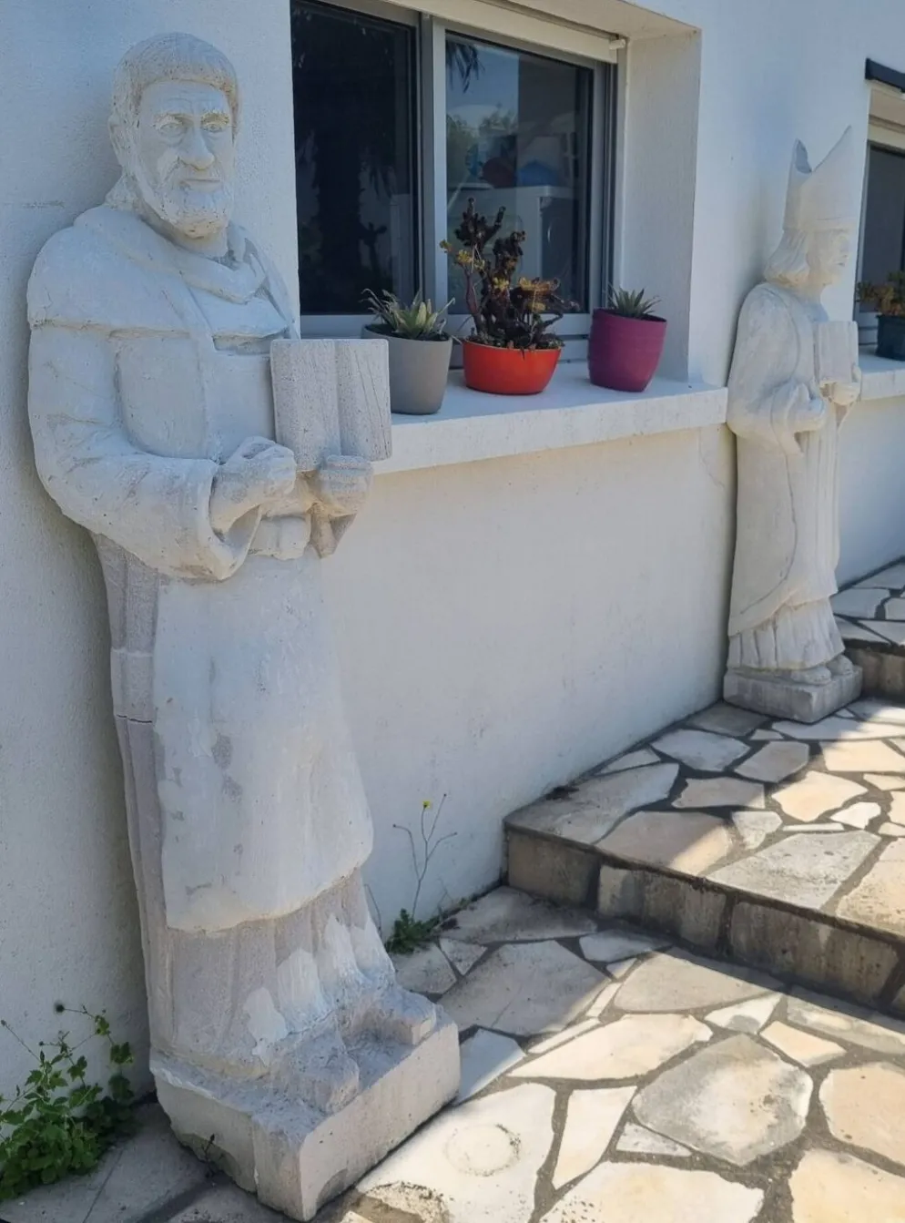 Statue religieuse Évêque de 1m70 de haut