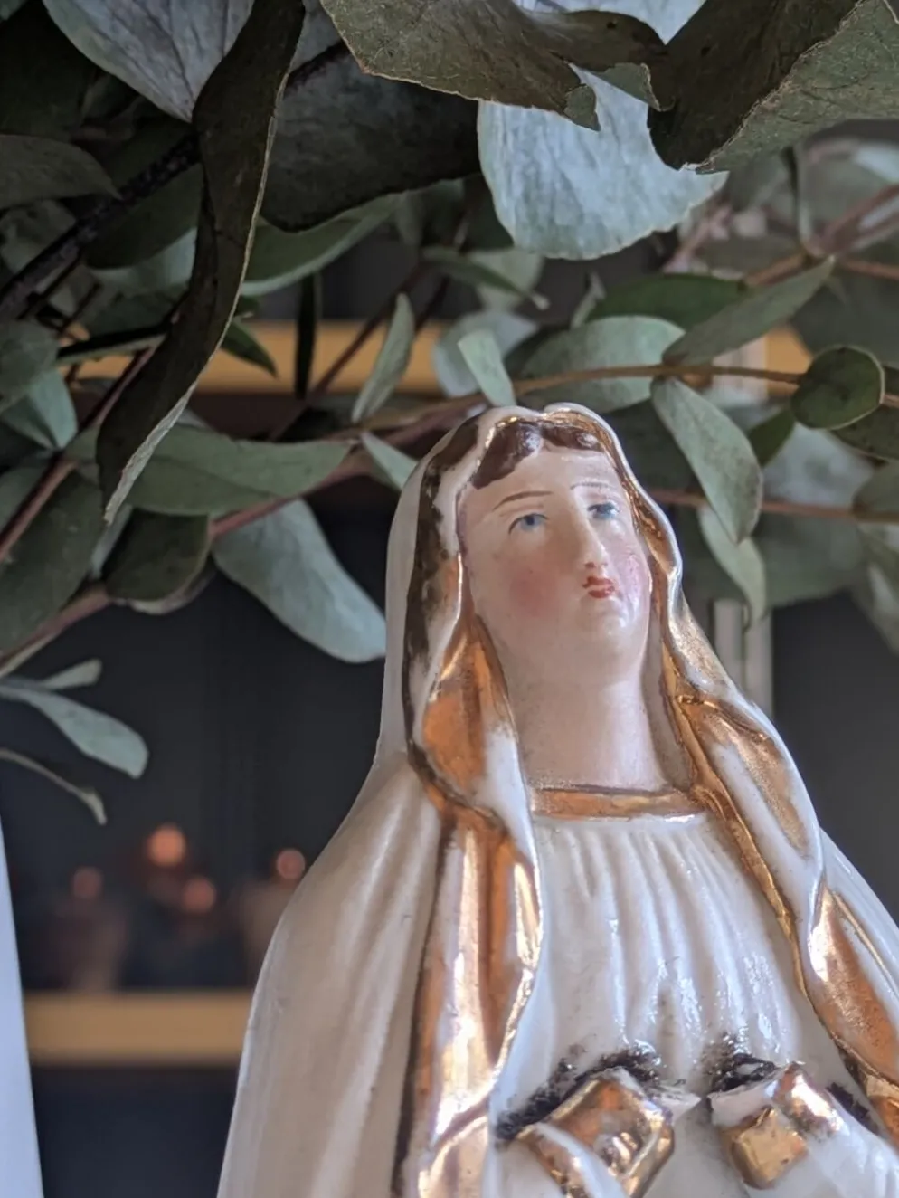Statuette de la Sainte Vierge, fin XIXeme - début XXeme