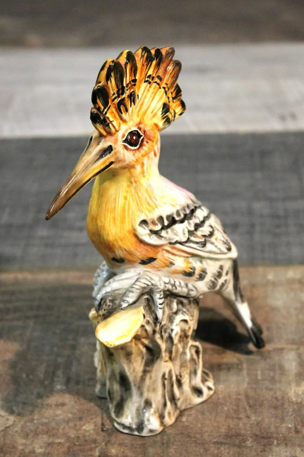 Statuette "oiseau huppé" 1960s