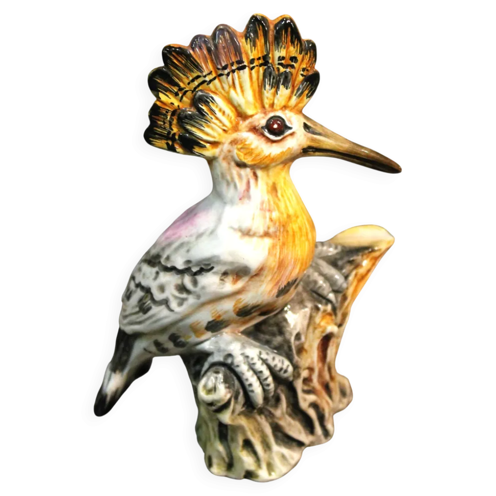 Statuette "oiseau huppé" 1960s