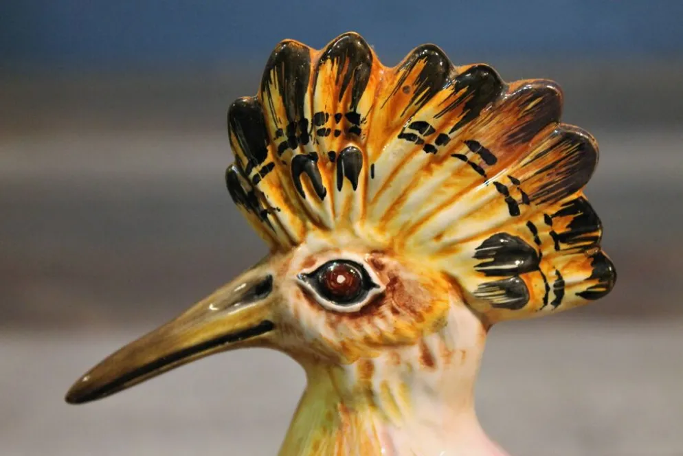 Statuette "oiseau huppé" 1960s