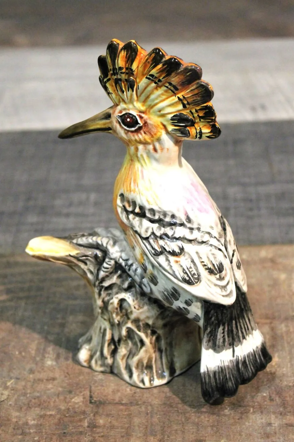 Statuette "oiseau huppé" 1960s