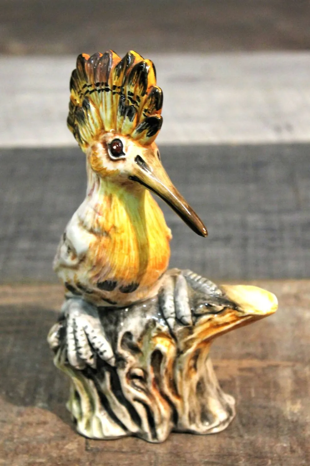 Statuette "oiseau huppé" 1960s