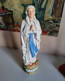 Statuette Religieuse Notre de Dame de Lourdes Sainte vierge Marie