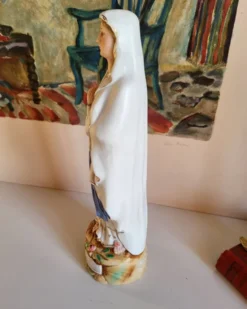 Statuette Religieuse Notre de Dame de Lourdes Sainte vierge Marie