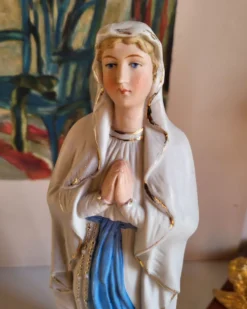 Statuette Religieuse Notre de Dame de Lourdes Sainte vierge Marie