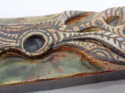 Studio Ceramic Wall Plaque by Gerhard Liebenthron, Germany, 1983