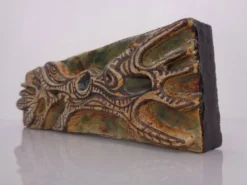 Studio Ceramic Wall Plaque by Gerhard Liebenthron, Germany, 1983