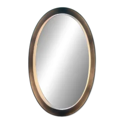 Sublime Miroir Ovale Vintage Lumineux (Années 70/80) 50x80 cm – Style