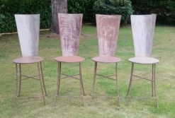 Suite de 4 Chaises Sculpturales