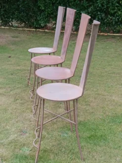 Suite de 4 Chaises Sculpturales